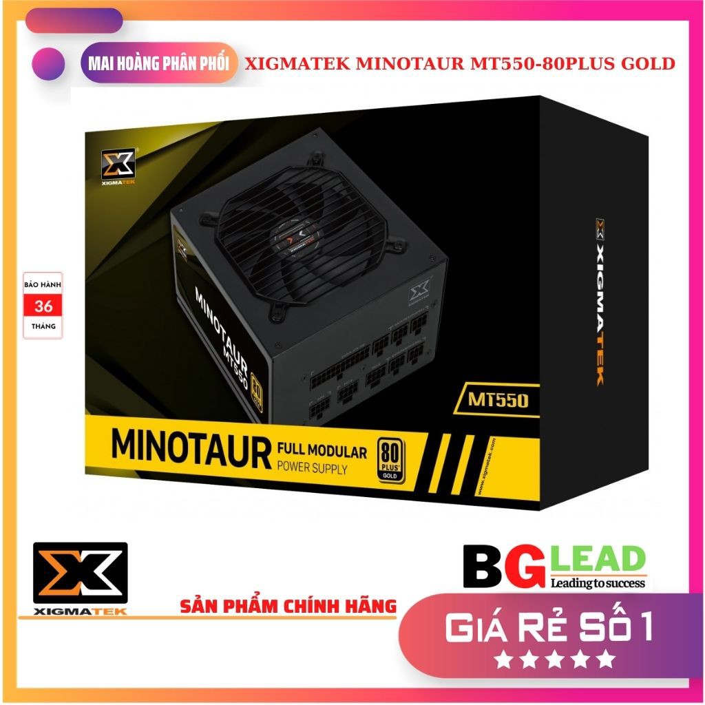 Nguồn máy tính XIGMATEK MINOTAUR MT550 (EN42326) - 80PLUS GOLD