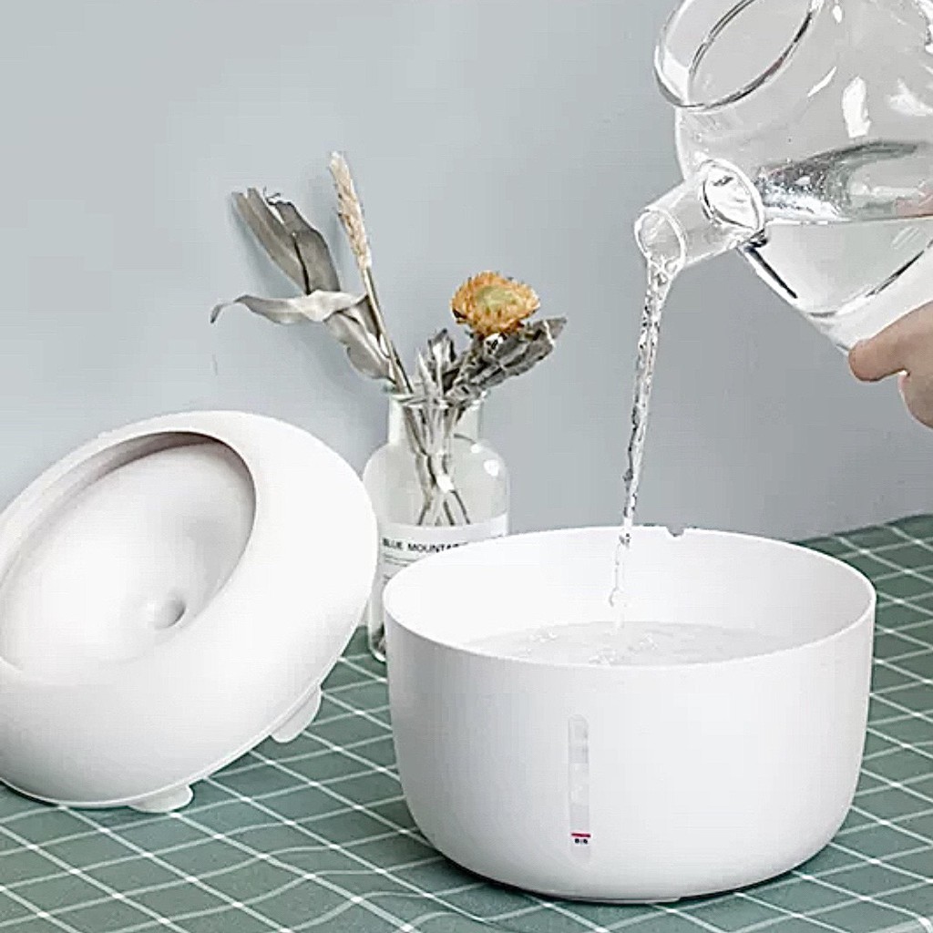 Máy lọc nước cho chó mèo Pakeway bi series tự động 2,5L, đài phun nước cho cún mèo thông minh Con Mèo Xiêm