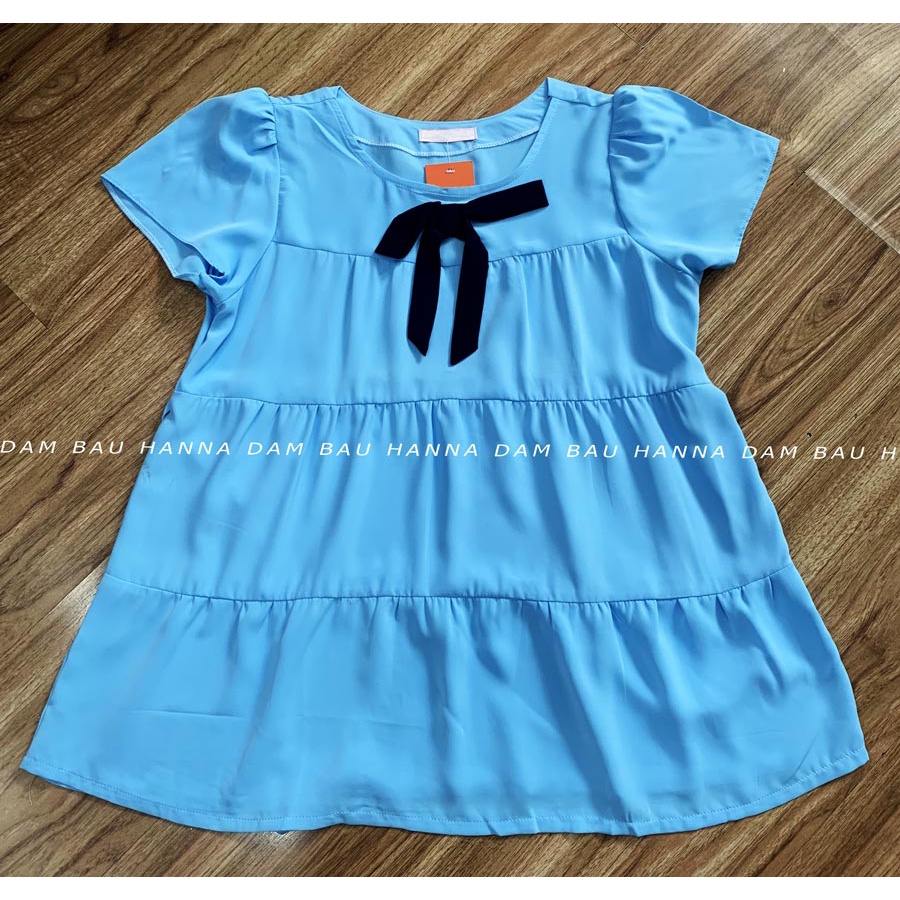 [HANNA] Áo bầu dễ thương cho mẹ trẻ có size 70kg vải mango cao cấp thoáng mát mùa hè không nhăn mềm nhẹ thoải mái