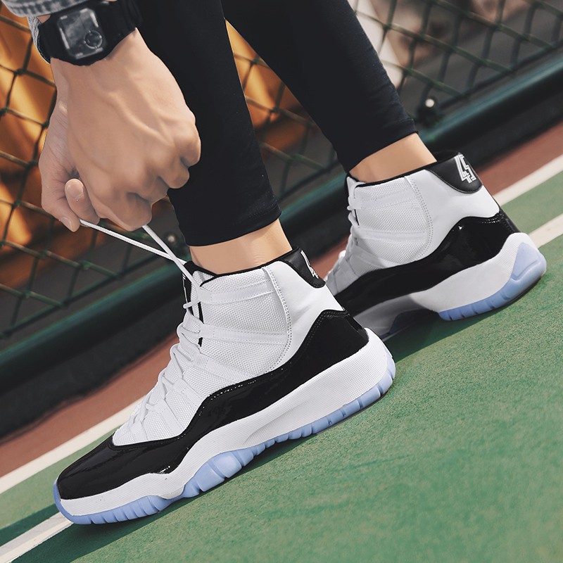 Giày thể thao chơi bóng rổ cổ cao NBA AJ11 size 39-46 thời trang dành cho nam