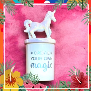 Nến thơm phòng nến thơm VNXK Claire's nắp kỳ lân 3D thư giãn trang trí - Hương bánh quy đường