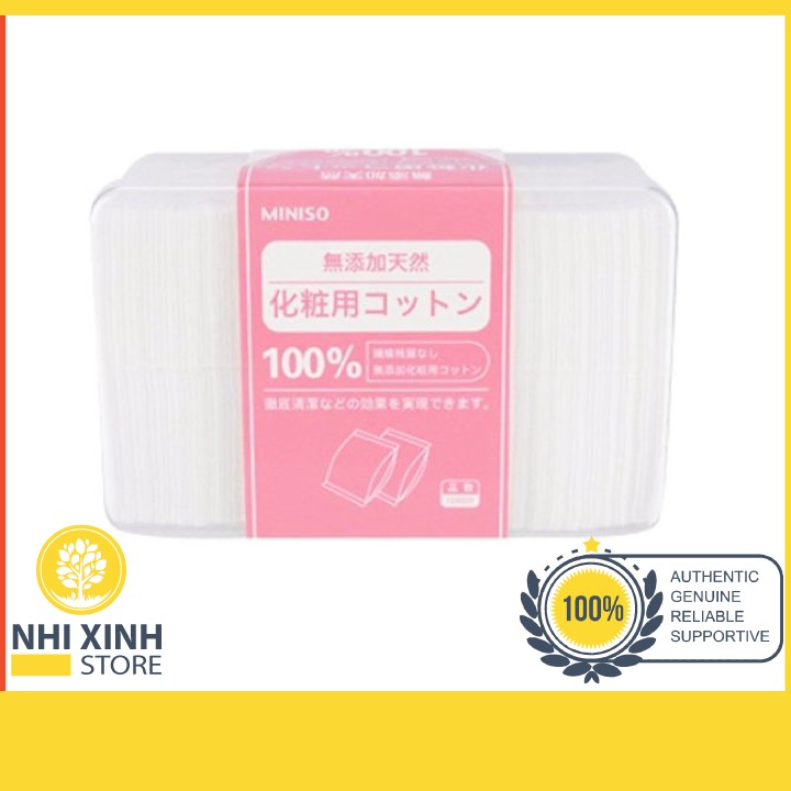 Hộp Bông Tẩy Trang Miniso 1000 Miếng – Nhật Bản | BigBuy360 - bigbuy360.vn