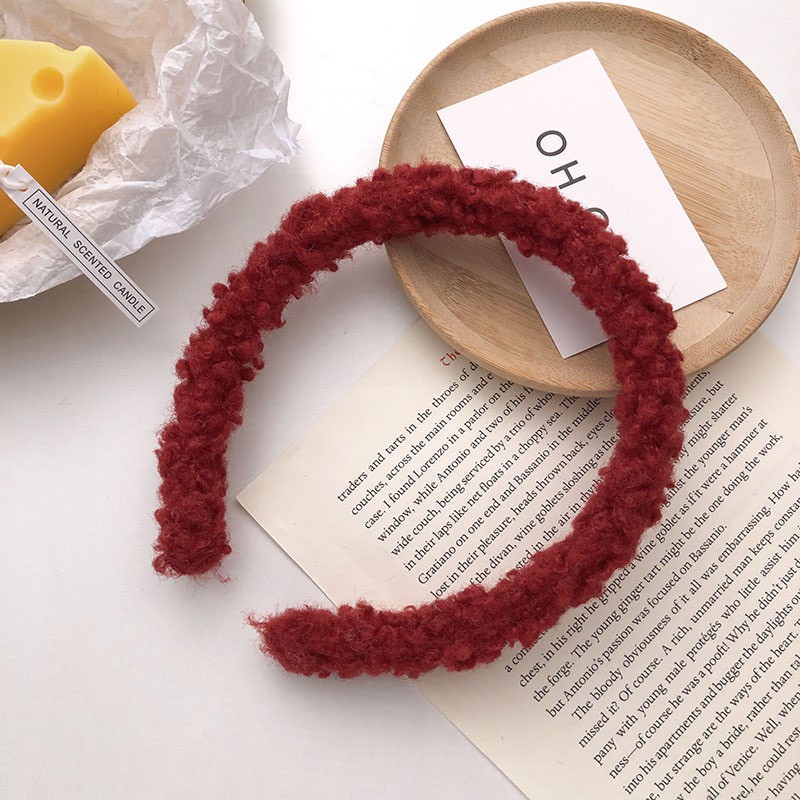 Băng đô phối lông mềm mại thời trang cho nữ （Hairband）