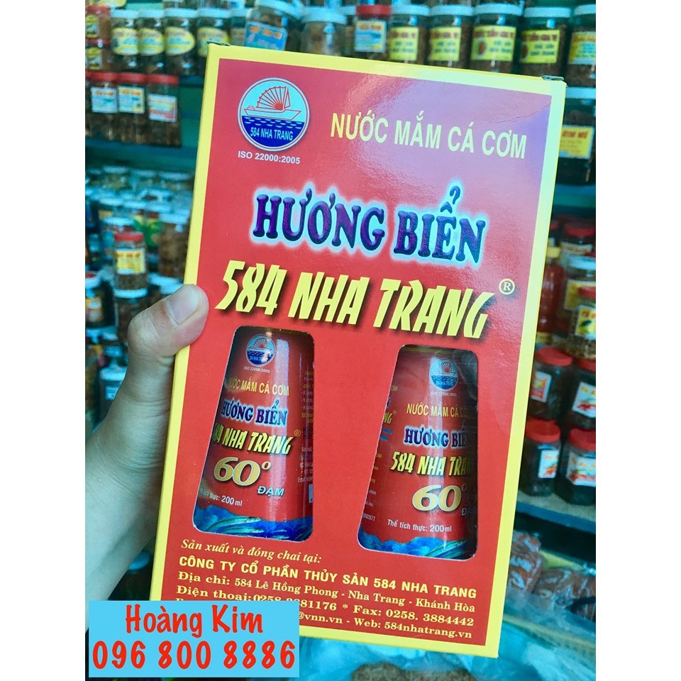 Nước mắm 584 Nha Trang 60 độ đạm - Chai 200 ml