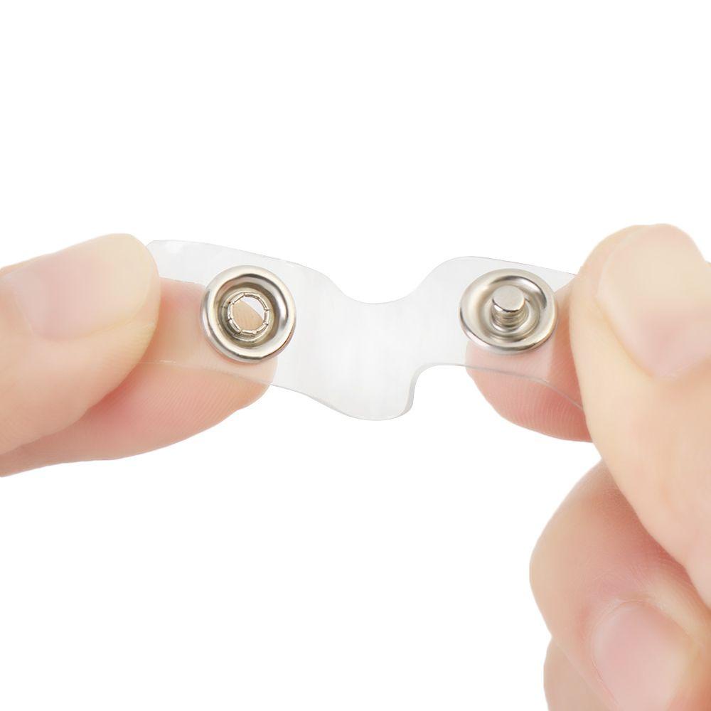 HECCEH 1 Dây Đeo Thẻ Tên Bằng Kim Loại