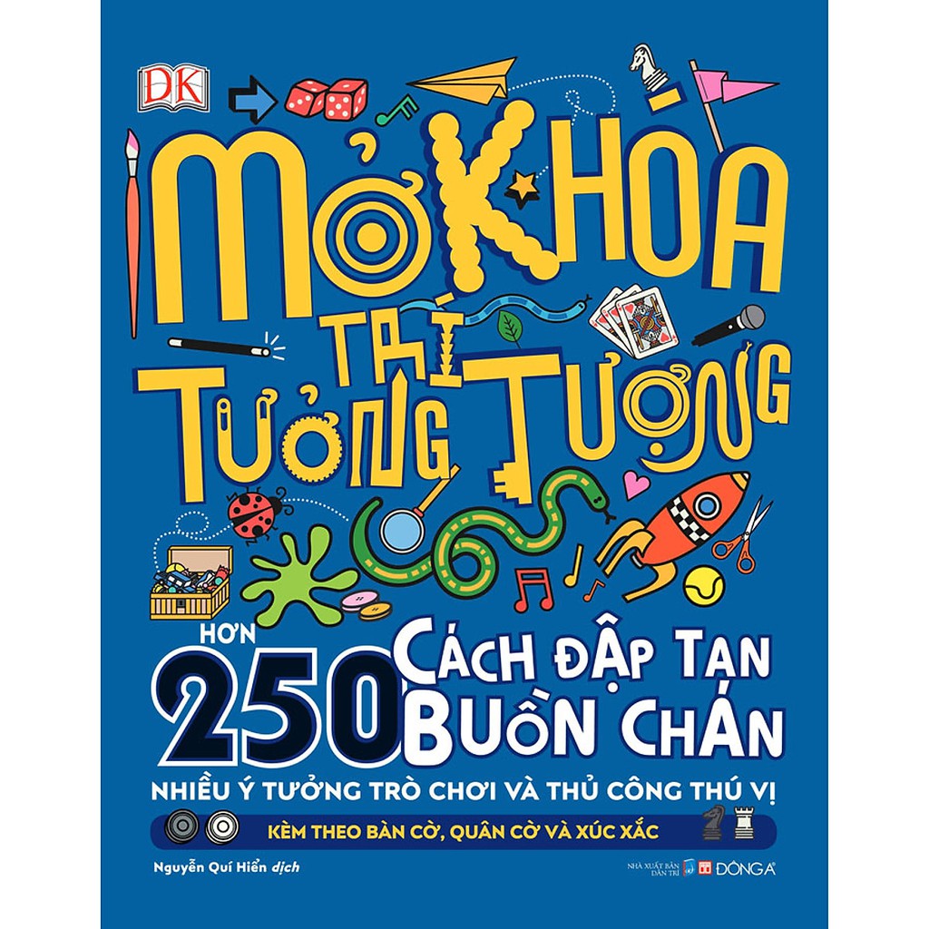 Sách - Mở Khoá Trí Tưởng Tượng (Hơn 250 Cách Đập Tan Buồn Chán-Nhiều Ý Tưởng Trò Chơi Và Thủ Công Thú Vị - Kèm Phụ Kiện