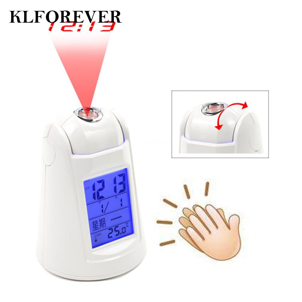 Đồng Hồ Treo Tường Klforever11 Tích Hợp Đèn Led Và Nhiệt Độ