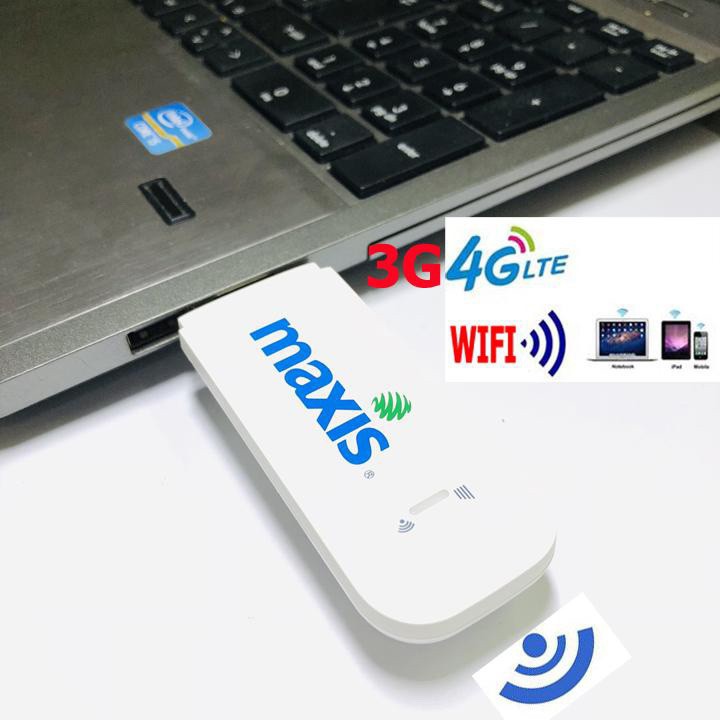HÀNG NHẬT NỘI ĐỊA DCOM 3G PHÁT WIFI TỪ SOM 3G 4G MAXIS ZTE MF70 , TẶNG SIM thumbnail
