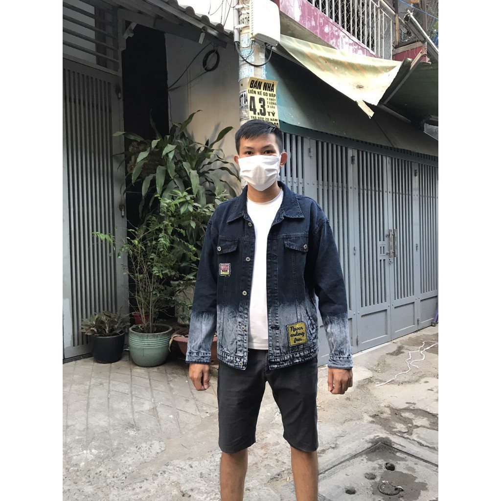 Áo Khoác Bò Rin Jean Nam 🌟FREESHIP🌟 Jeans Rách Vai Xanh Thời Trang Cá Tính Năng Động Bụi Bặm Unisex- AQ STORE | BigBuy360 - bigbuy360.vn