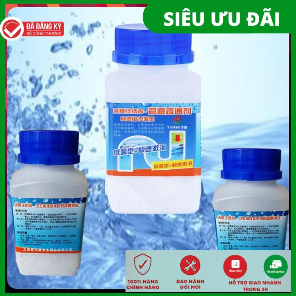 Bột thông tắc cống, Toilet, Bồn rửa bát, Chậu rửa mặt – Xử lý tắc nghẽn đường ống, bồn cầu cực mạnh , Khử mùi hôi .