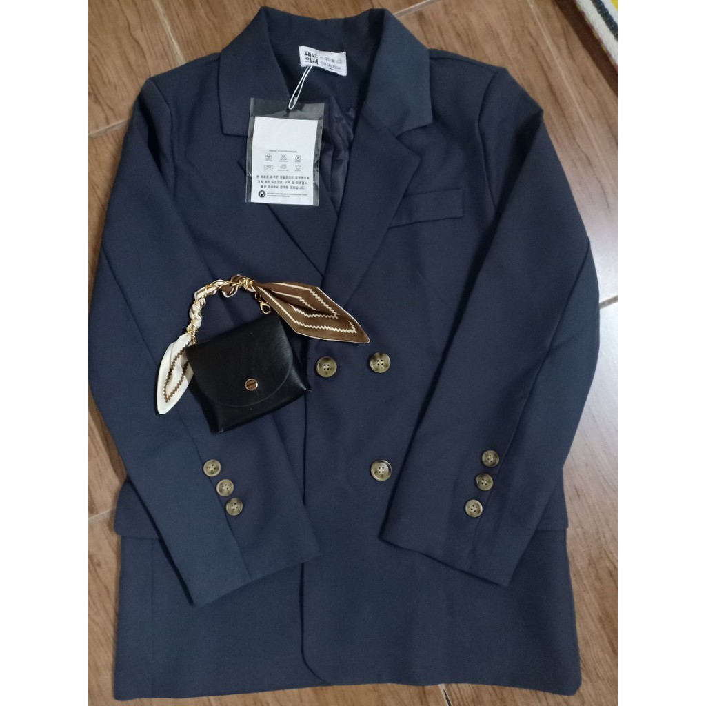 (Hàng Đẹp)Ảnh thật 6 hình cuối-HC405. Áo blazer thu đông kèm túi xích cá tính | BigBuy360 - bigbuy360.vn