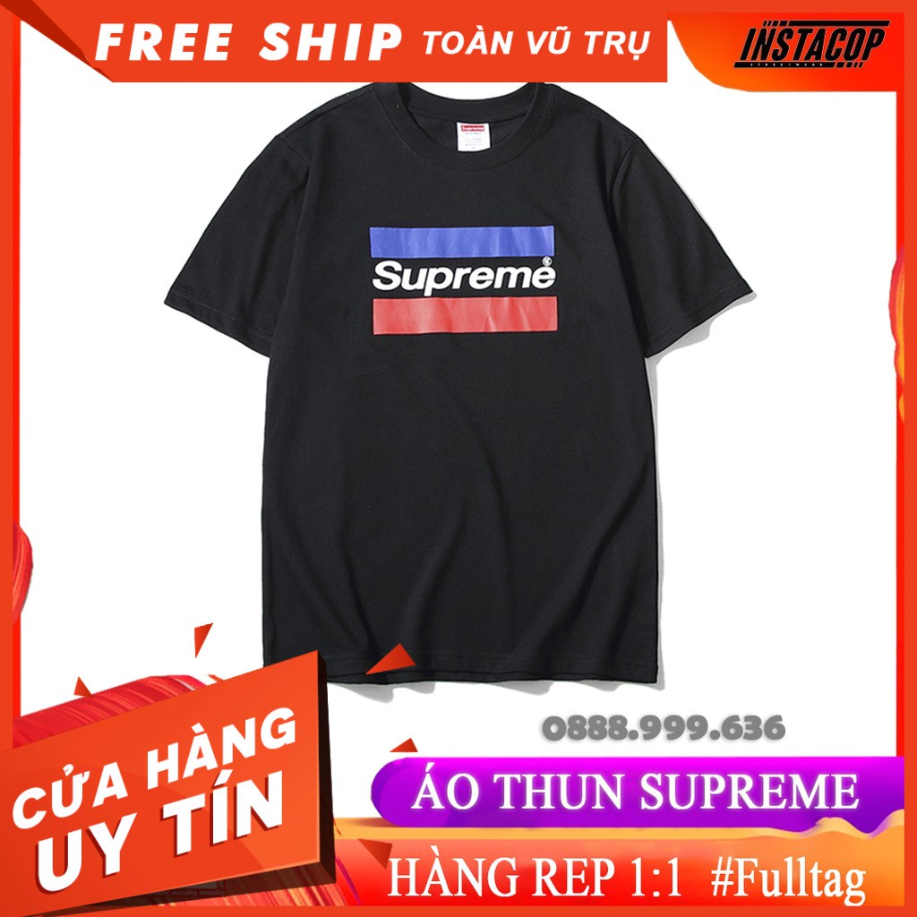 [🔥SALE][⚡️Cao Cấp] Áo Thun Nam Nữ Supreme SS19 Tee