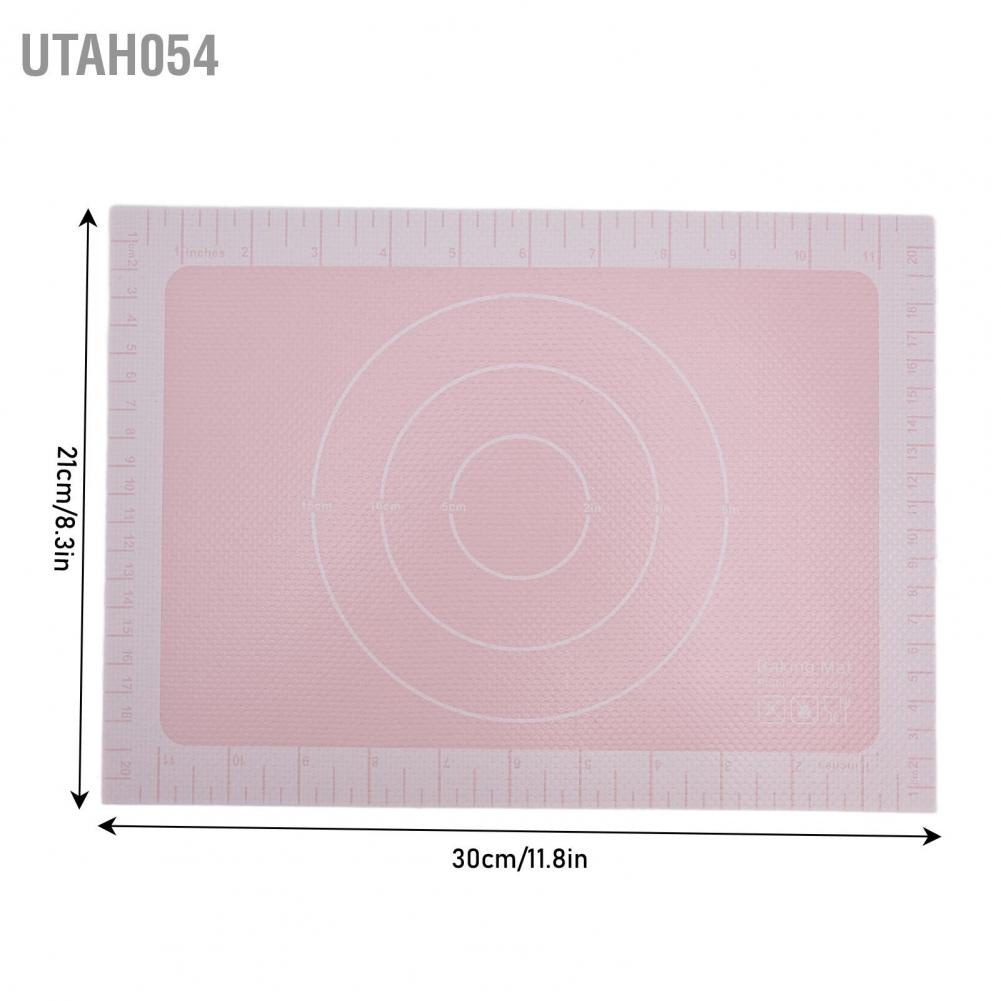 Utah054 Macaron Baking Mat Silicone Anti Sticking Easy Cleaning Safe for Bread Biscuit Macarons