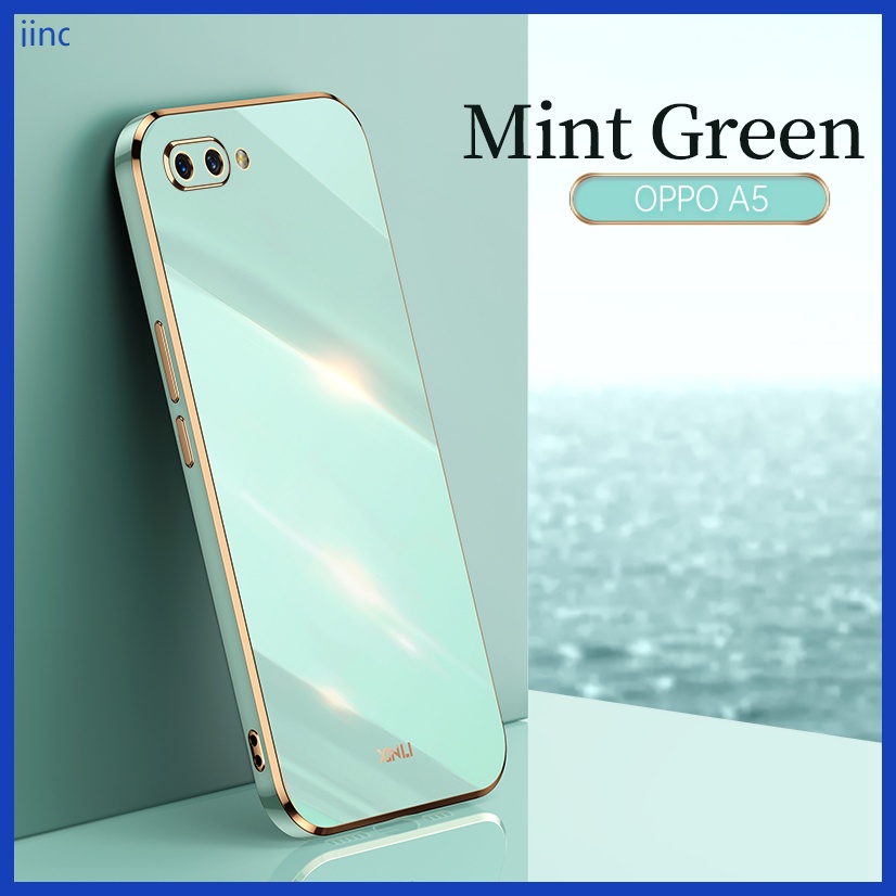 Ốp lưng OPPO A3S A12E case Ốp lưng điện thoại TPU mạ điện cao cấp sang trọng.