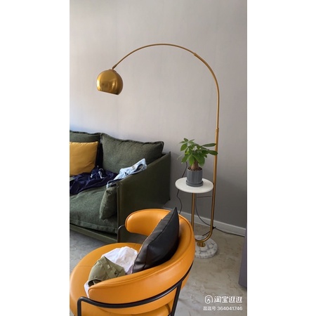 Đèn cây luxury cần cong, đèn góc, đèn sofa đèn trang trí Ân Ân