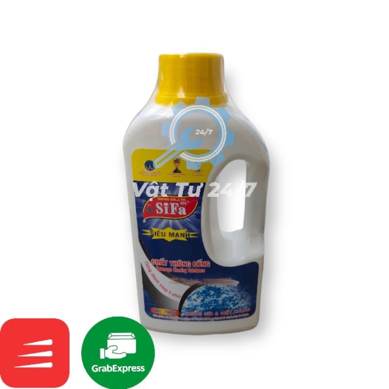 Chất thông cống SIFA dạng nước 1.4kg 1400g 700g siêu mạnh phân hủy nhanh