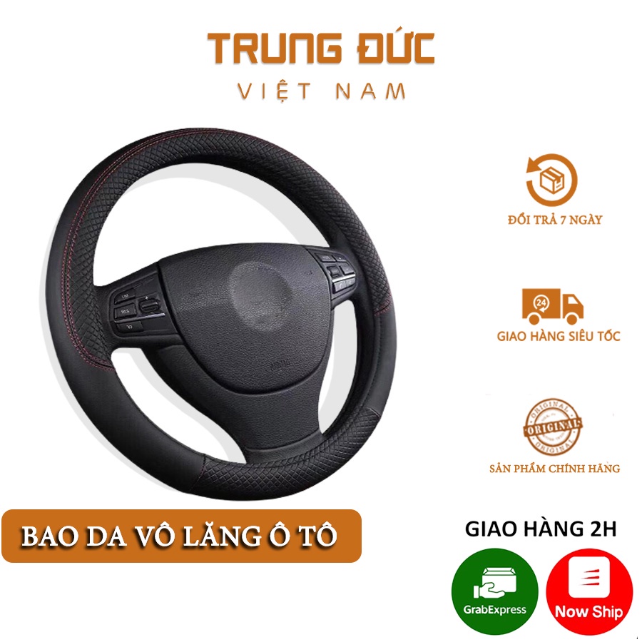 Bọc Vô Lăng TRUNGDUCVN Cao Cấp - Da Mềm Mại Chắc Tay Lái