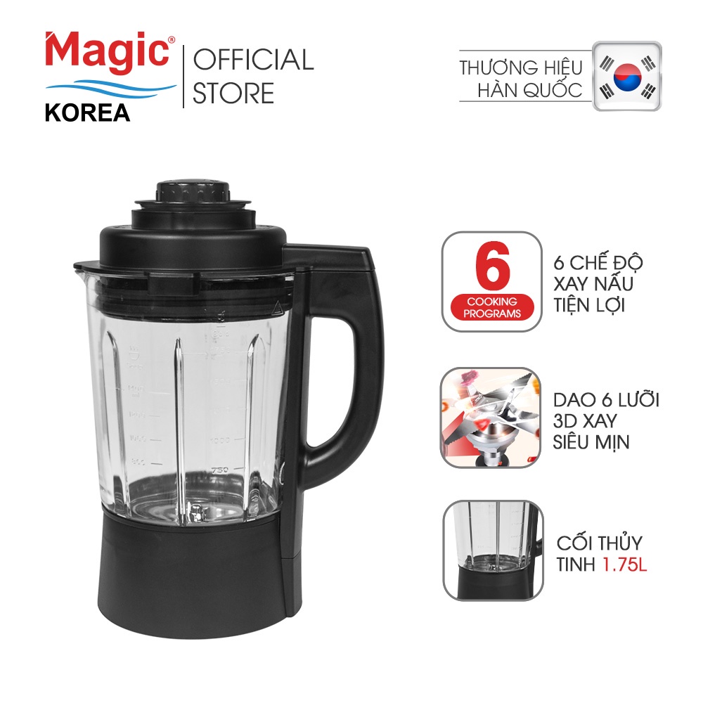 Máy Xay Nấu Đa Năng 3D 6 lưỡi dao Magic A-96 (1.75L) - Đỏ