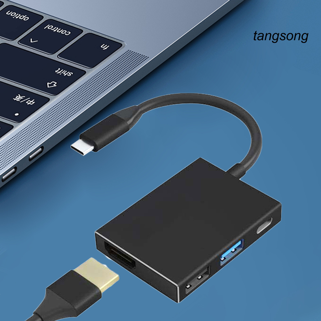 Bộ Chuyển Đổi Ts-4 Trong 1 Cổng Type-C Sang Hdmi Cho Pc