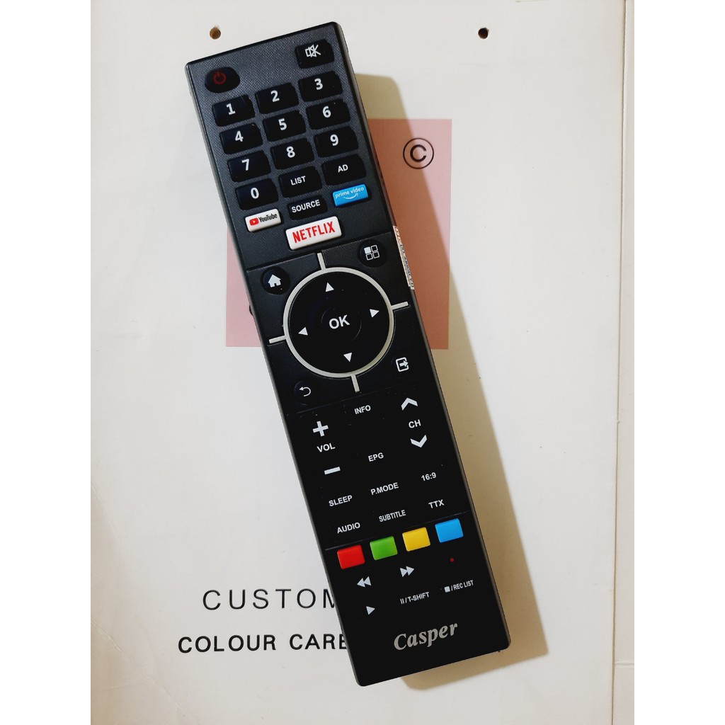 [Mã 208ELSALE hoàn 7% đơn 300K] Remote Điều khiển TV Casper- Hàng chính hãng Casper mới 100% Tặng kèm Pin
