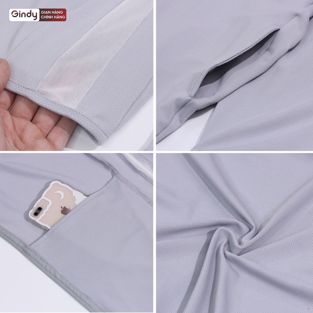 Áo chống nắng nữ cao cấp thoáng khí GINDY chống tia UV vải thun cao cấp nhiều màu A075
