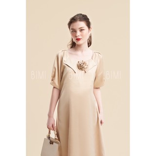 ĐẦM HOA KEM TAY PHỒNG - BIMI
