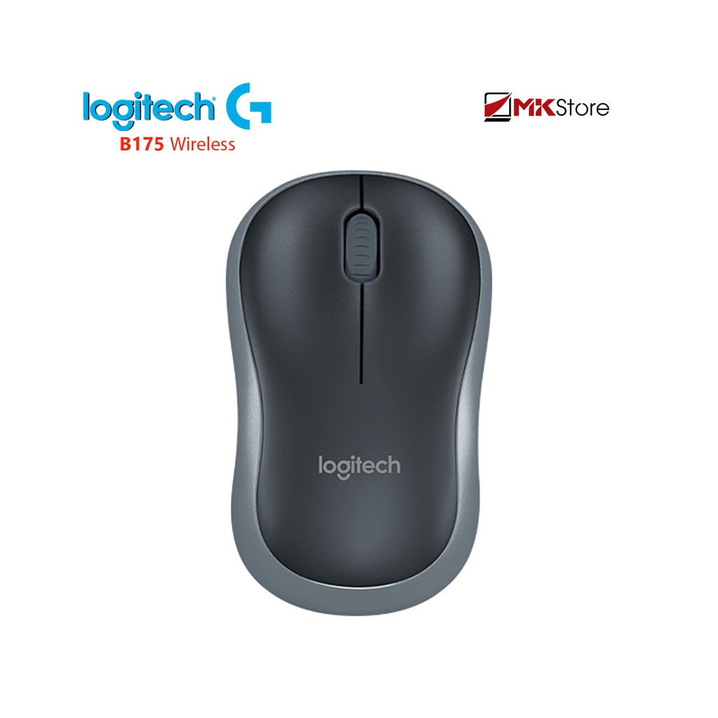 Chuột không dây Logitech B175 Wireless Mouse (xám)