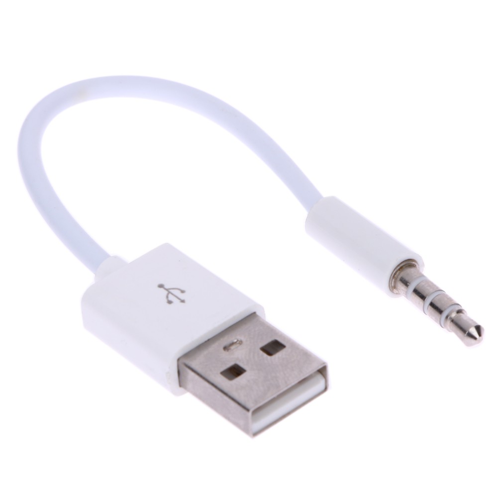 Dây cáp sạc dữ liệu nối đầu USB với đầu 3.5mm cho iPod Shuffle Thế Hệ 3/4