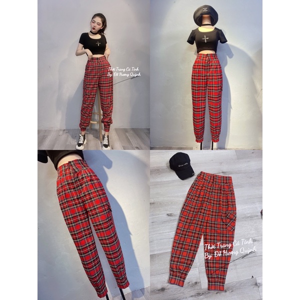 Quần jogger kẻ cá tính
