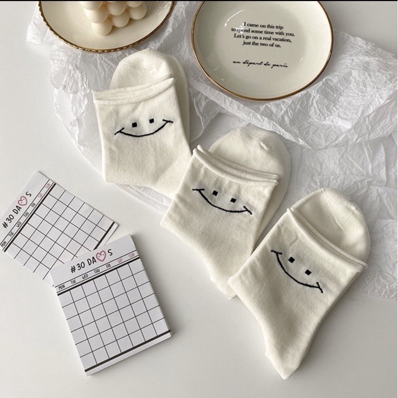 Tất  SMILE chất liệu cotton loại 1 siêu xinh- Full Tag
