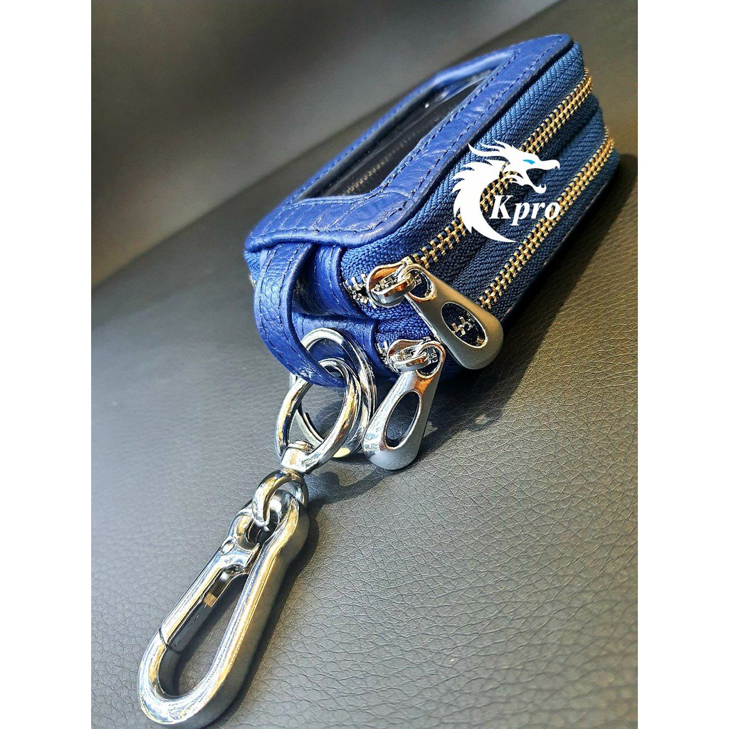 Bao da chìa khoá ô tô 2 ngăn - Hàng Kpro chất lượng cao