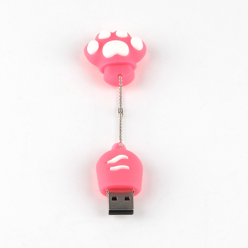 USB Flash Drive Pendrives hình móng vuốt mèo xinh xắn kèm móc chìa khóa tiện lợi