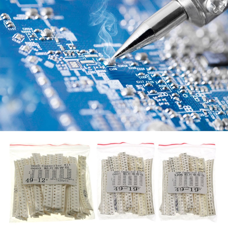 Ior 720 Tụ Điện 0603 0805 1206 SMD 36 Loại Sử Dụng Thường Xuyên Mỗi Loại