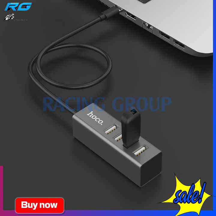 Hub Hoco HB1 Chuyển Đổi Type C Sang 4 Cổng USB  Tiện Lợi Cho Macbook Đời Mới - Bảo Hàng 12 Tháng