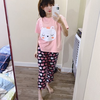 Set thú áo thun + quần thô