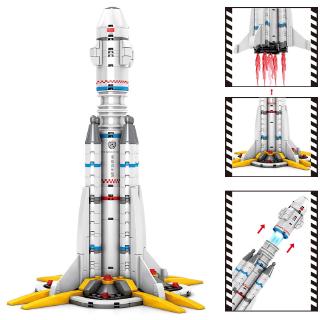 Senbao 107025 Pilots Plan Wandering Earth Military Launch Vehicle Building Blocks Children’s Educational Assembled Toys