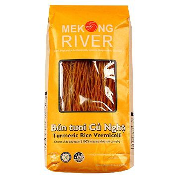 Bún Tươi Ba Màu/ củ nghệ/ gạo huyết rồng Mekong River Gói 300G