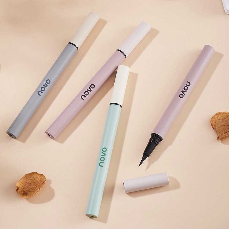 Bút Kẻ Mắt NOVO Độc Đáo, Thiết Kế Đơn Giản, Đẹp Mắt, Đầu Bút Nhỏ 0.016mm, Nét Kẻ Thanh Mảnh, Sắc Nét, Chống Thấm Nước