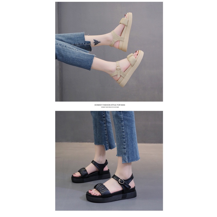 Giày Sandal Nữ Đi Học Quai Hậu Đế 3,5 Cm Mã K111
