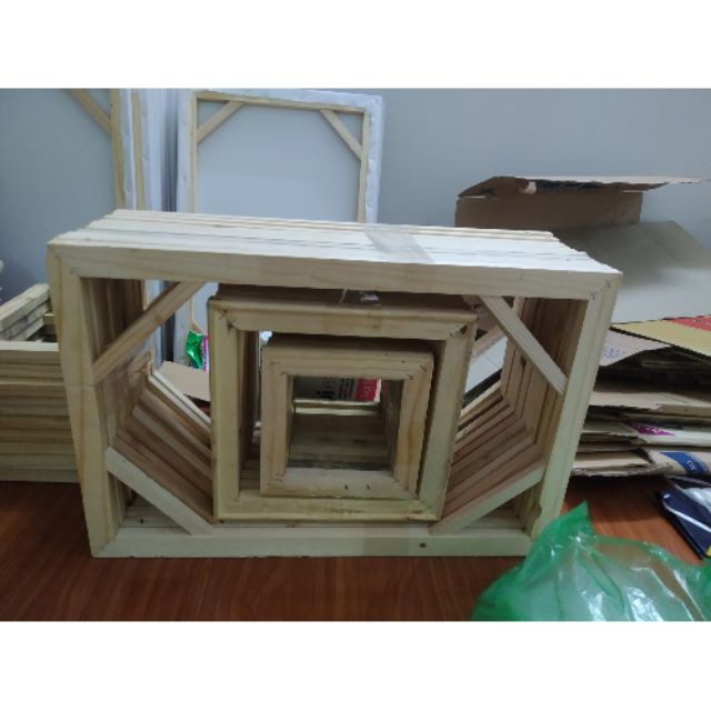 Khung gỗ căng vải canvas  căng tranh vẽ tranh sơn dầu, Acrylic, 3D