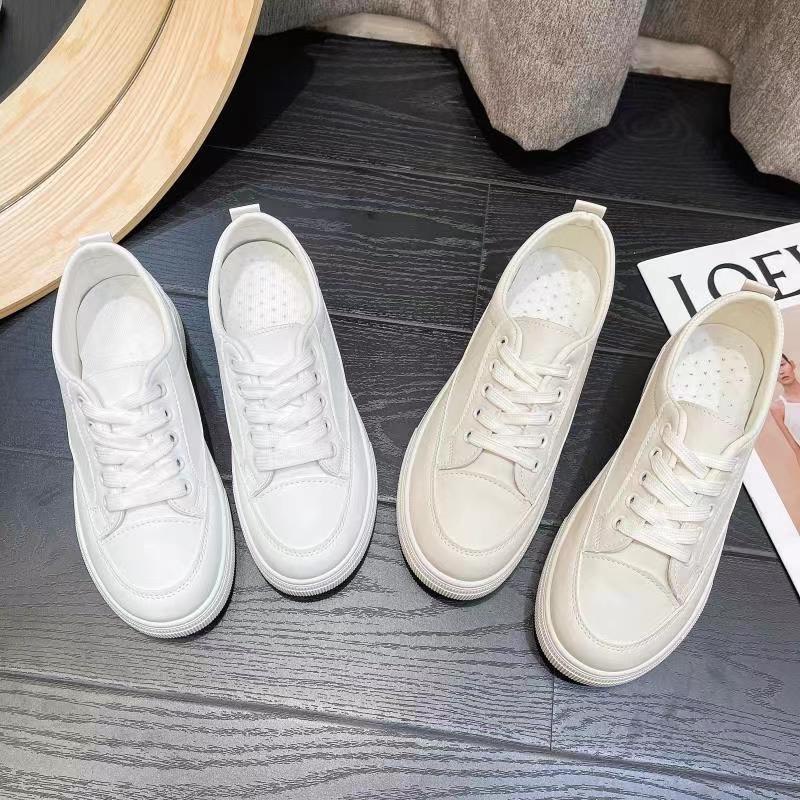 Giày thể thao nữ phong cách đi êm thoải mái đế thoáng dễ thoát khí TT001 - đủ size 2 màu trắng và kem hot 2022 - SUDI