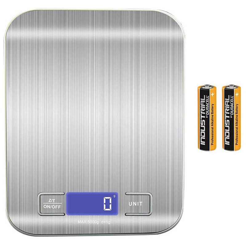 Cân điện tử ANAEAT hỗ trợ cân thực phẩm làm bằng thép không gỉ màn hình LCD 5kg