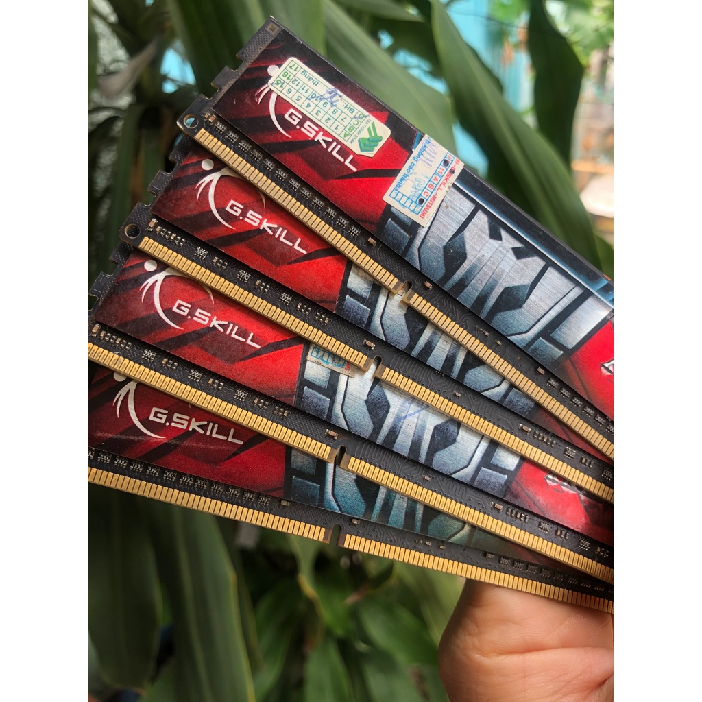 Ram máy tính 4G DDR3 Bus 1600 Gskill AEGIS chính hãng, tản nhiệt lá. Hàng 2hand. BH 1 tháng.