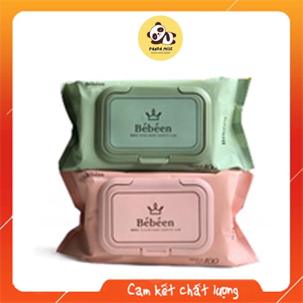 Khăn giấy ướt BeBeen Light nội địa Hàn bịch 100 tờ không mùi an toàn cho trẻ sơ sinh( có 2 màu xanh, hồng)