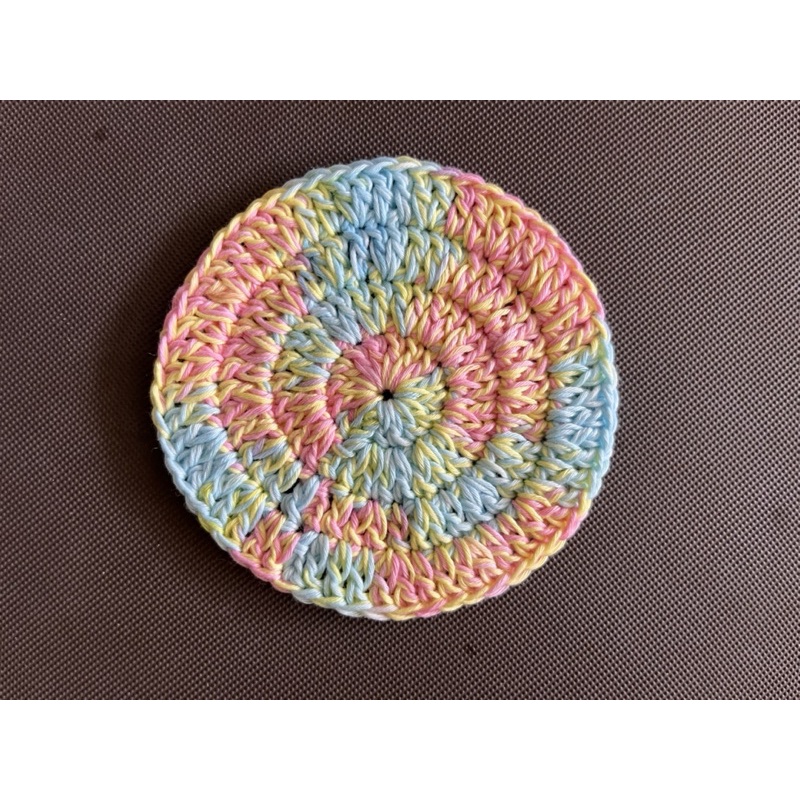 Đế lót cốc miếng lót ly thấm nước màu loang hình tròn handmade