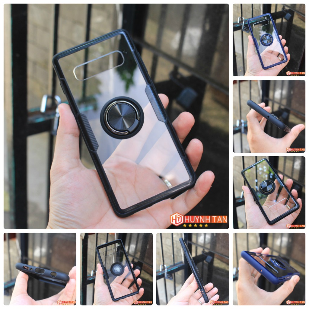Ốp lưng Samsung S10, S10 5G , S10 Plus chống sốc Ring Case trong suốt có chân chống đỡ