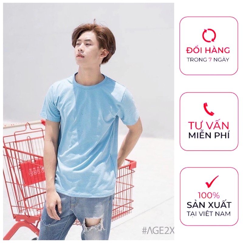 TOP 5 Màu ÁO THUN TRƠN Nam AGE2X | BigBuy360 - bigbuy360.vn