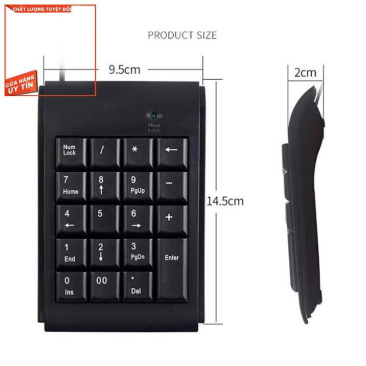 Gía rẻ Bàn phím số rời Numpad mẫu 1 Pika shop