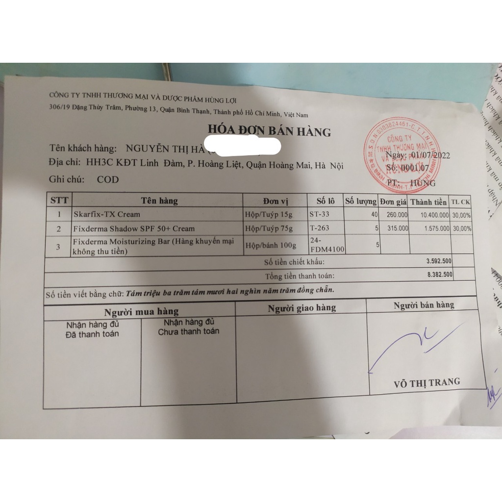 ✅ Kem Dưỡng Da Mờ Thâm, Tàn Nhang Fixderma Skarfix-TX Cream 15g Tranexamic Acid