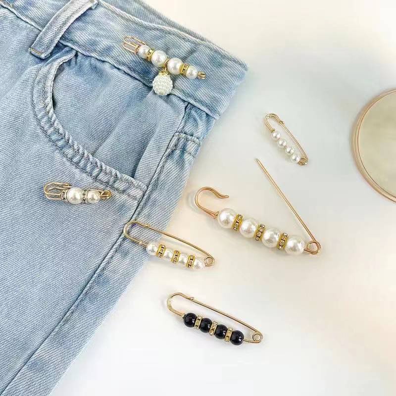 Bộ Ghim Cài Quần Jean Chống Chói Thời Trang Hàn Quốc
